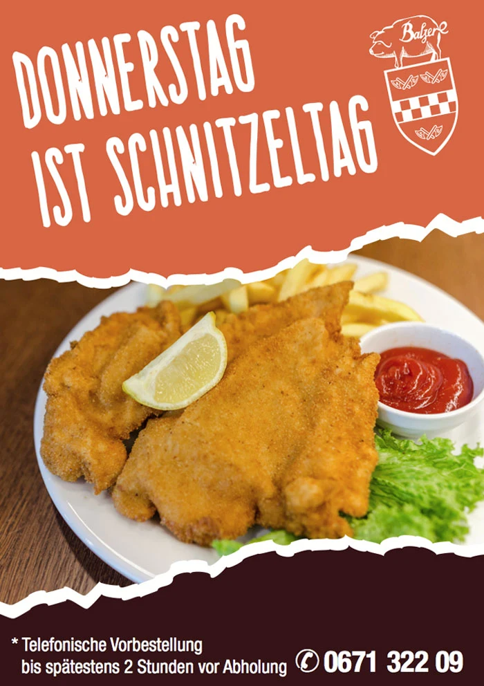 Donnerstag ist Schnitzeltag